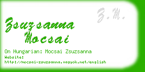 zsuzsanna mocsai business card